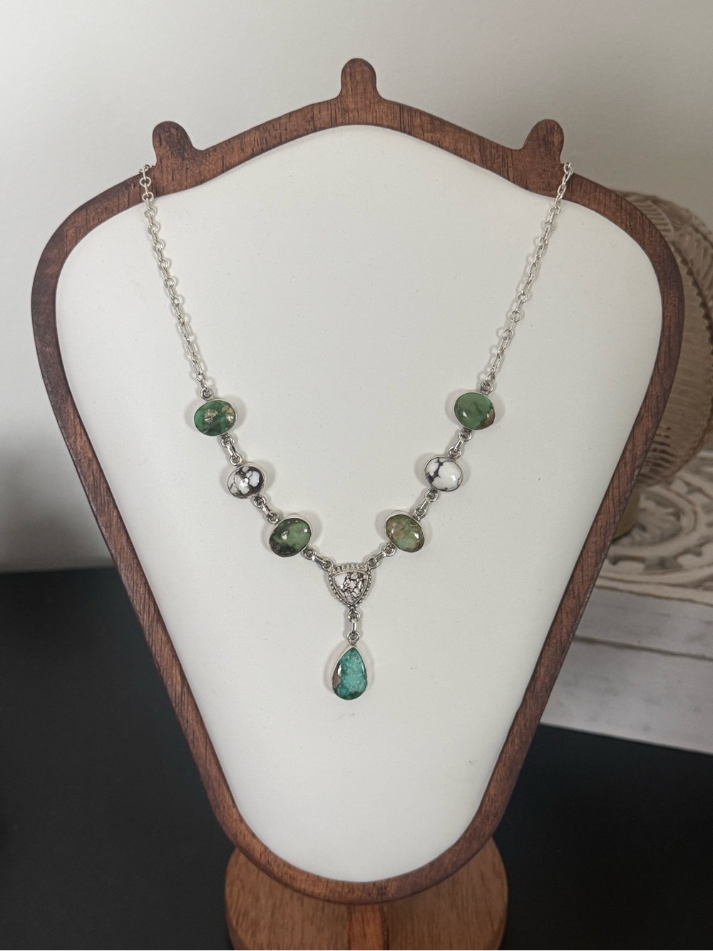 Southwest Handmade - 925 Sterling Silver Drop Necklace